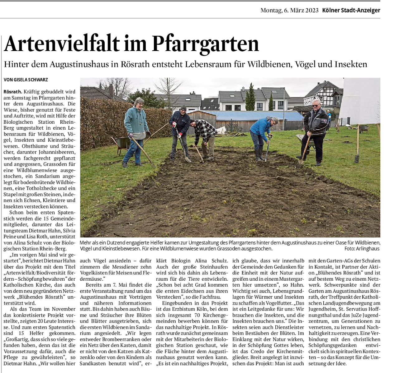 20230306_KStA_Artenvielfalt im Pfarrgarten1 (c) Kölner Stadtanzeiger