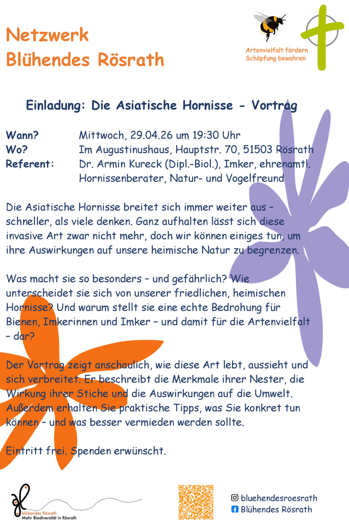 2026-04-29_Flyer_Asisatische Hornisse_A4_Vs_1_3 (c) Kath. Kirchengemeinde St. Nikolaus Rösrath
