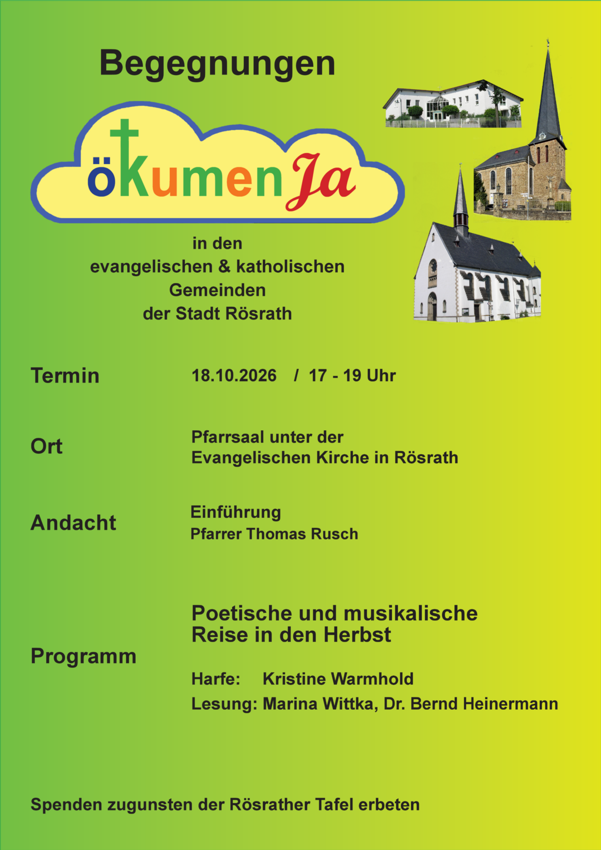 2026-10-18 ÖkumenJa Plakat (c) Kath. Kirchengemeinde St. Nikolaus Rösrath