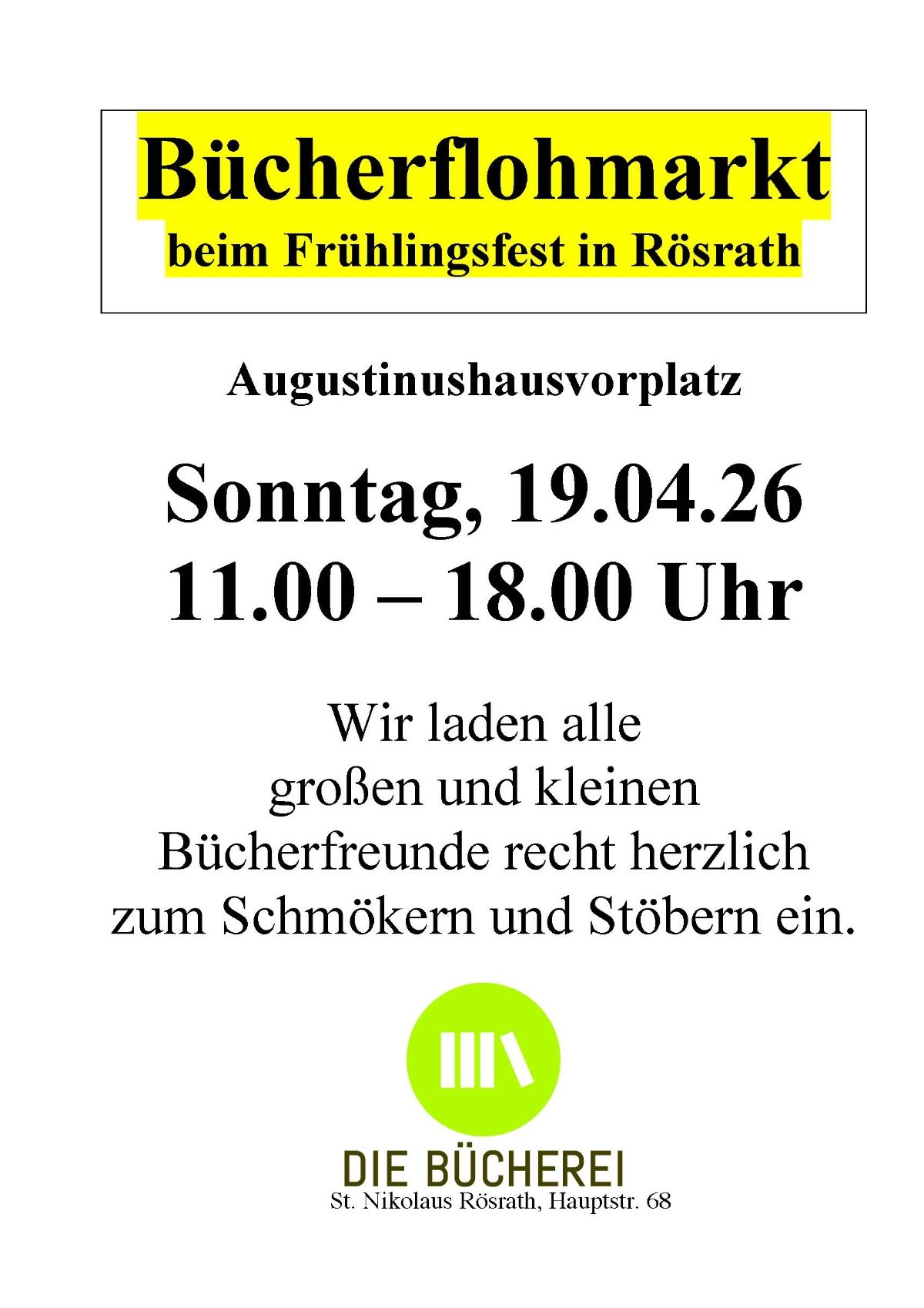 Bücherflohmarkt_KOEB_Rösrath_19-04-26 (c) KÖB Rösrath