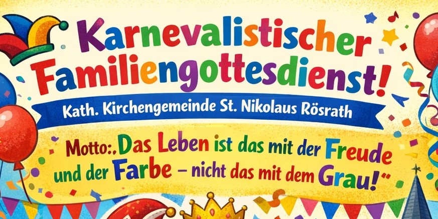 Familiengottesdienst Karneval q (c) Kath. Kirchengemeinde St. Nikolaus Rösrath