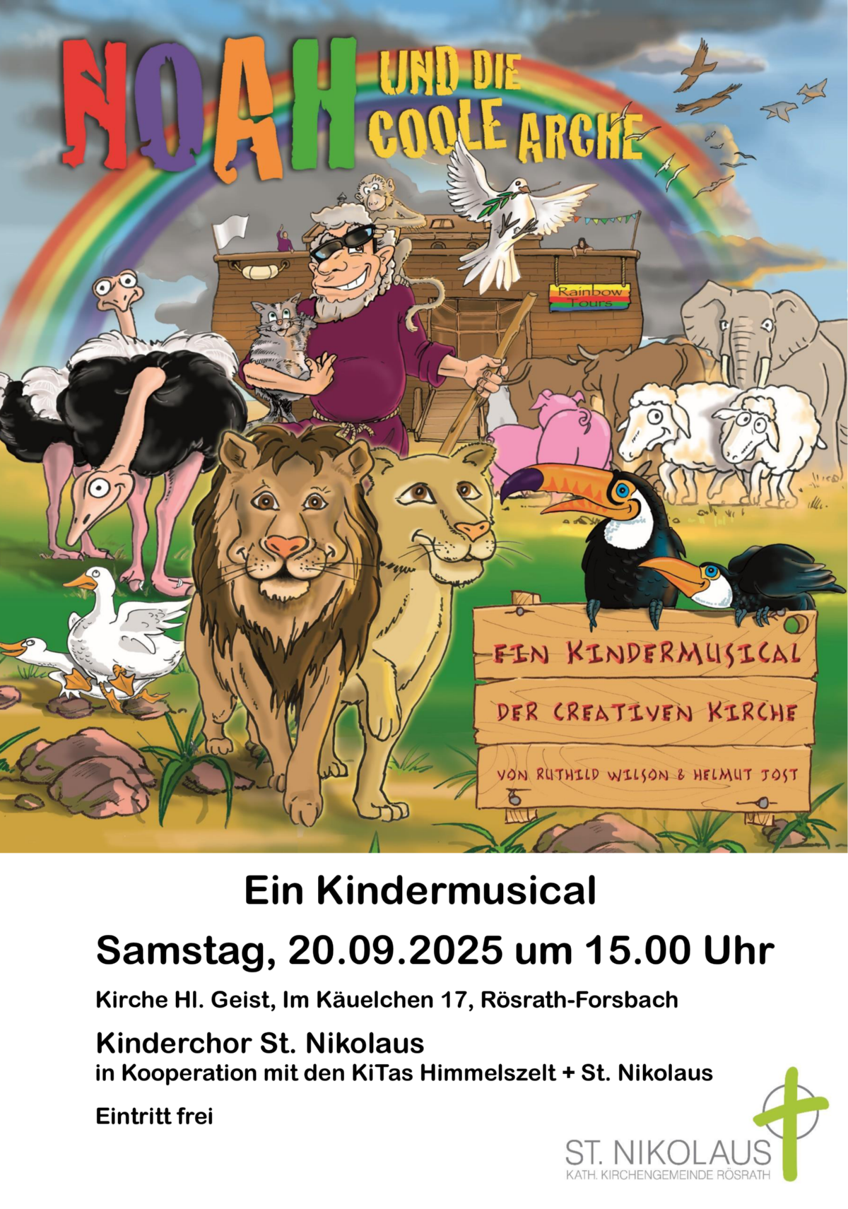 Plakat Kindermusical 2025 (c) Kath. Kirchengemeinde St. Nikolaus Rösrath