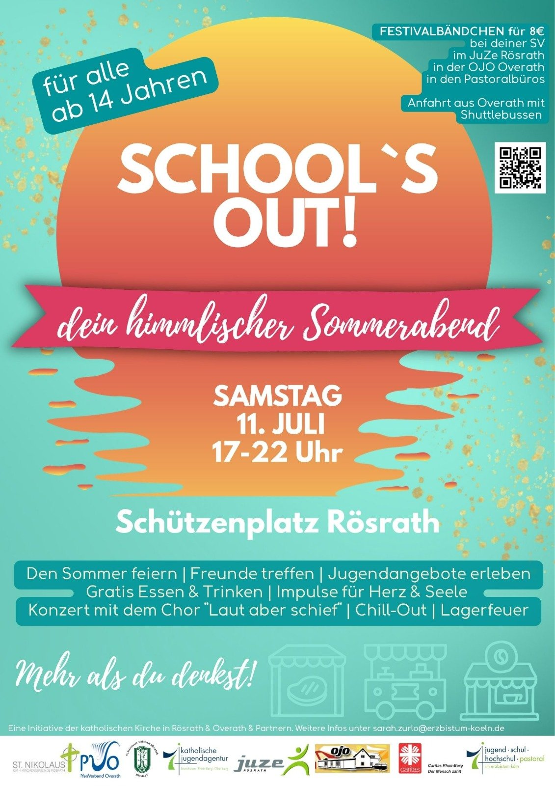Plakat School's out (c) Kath. Kirchengemeinde St. Nikolaus Rösrath