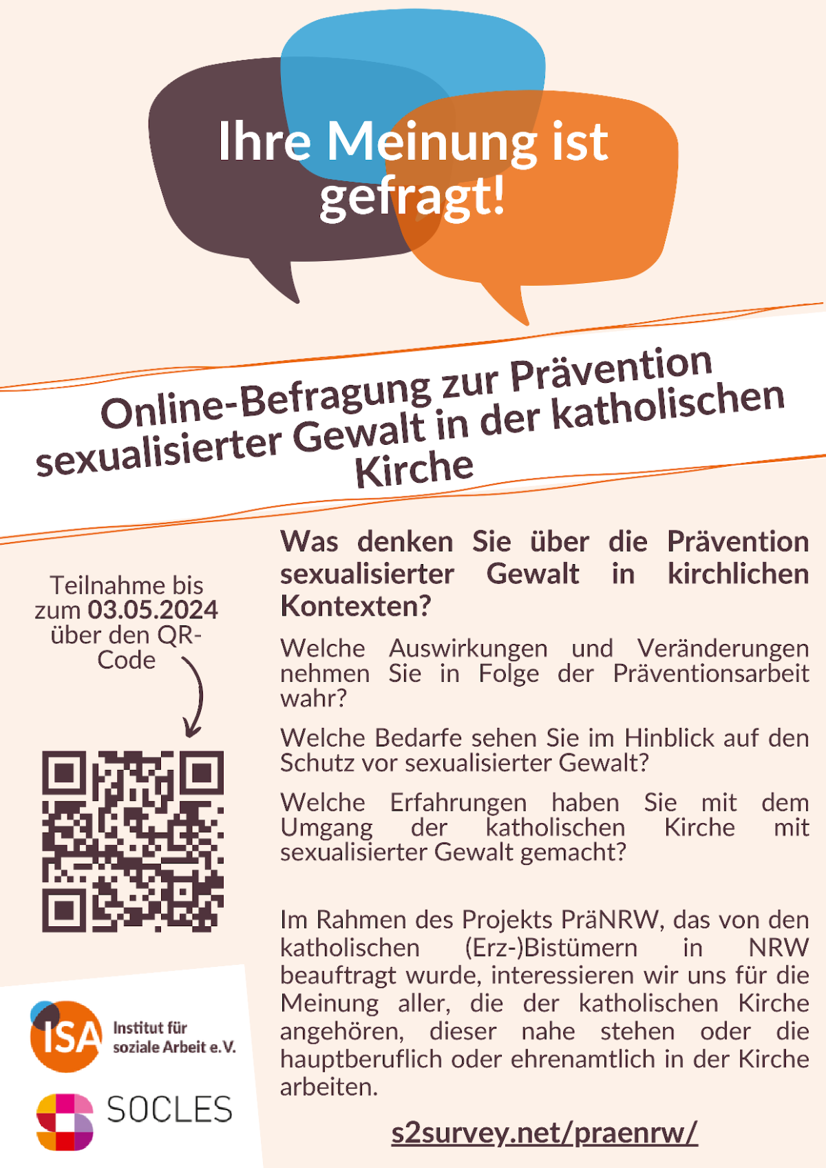 Präventions-Umfrage Poster A4