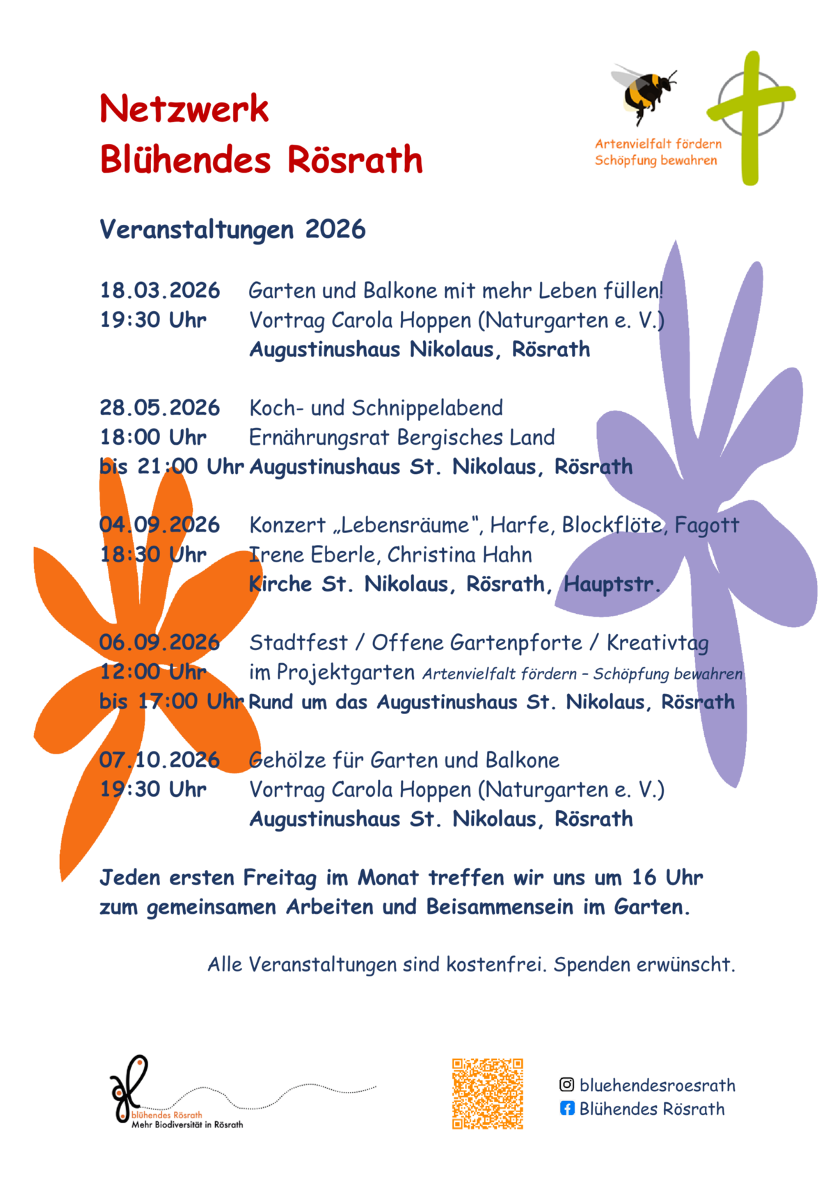 Veranstaltungen_Übersicht_2026-01_Blühendes_Rösrath (c) Kath. Kirchengemeinde St. Nikolaus Rösrath