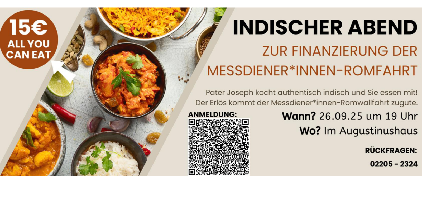 Werbung indischer Abend (c) Kath. Kirchengemeinde St. Nikolaus Rösrath